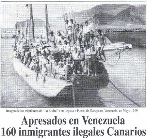 Cayuco español en Venezuela, 1949. Weblog